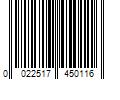 Barcode Image for UPC code 0022517450116