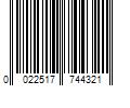 Barcode Image for UPC code 0022517744321