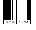 Barcode Image for UPC code 0022532127451