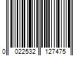 Barcode Image for UPC code 0022532127475. Product Name: 