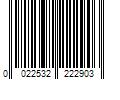 Barcode Image for UPC code 0022532222903