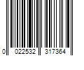 Barcode Image for UPC code 0022532317364