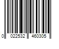 Barcode Image for UPC code 0022532460305