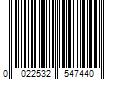 Barcode Image for UPC code 0022532547440