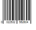 Barcode Image for UPC code 0022532552604