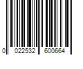 Barcode Image for UPC code 0022532600664