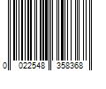 Barcode Image for UPC code 0022548358368