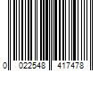 Barcode Image for UPC code 0022548417478