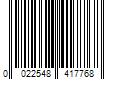 Barcode Image for UPC code 0022548417768