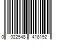 Barcode Image for UPC code 0022548418192