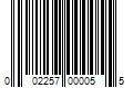 Barcode Image for UPC code 002257000055