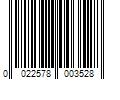 Barcode Image for UPC code 0022578003528