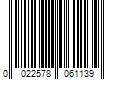 Barcode Image for UPC code 0022578061139