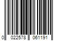 Barcode Image for UPC code 0022578061191