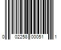 Barcode Image for UPC code 002258000511