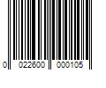 Barcode Image for UPC code 0022600000105