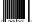 Barcode Image for UPC code 002260000073