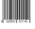 Barcode Image for UPC code 0022600001140