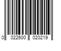 Barcode Image for UPC code 0022600020219