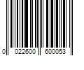 Barcode Image for UPC code 0022600600053