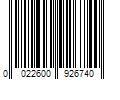 Barcode Image for UPC code 0022600926740