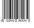 Barcode Image for UPC code 0022600960034