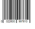 Barcode Image for UPC code 0022600997610