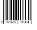 Barcode Image for UPC code 0022609000434