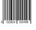 Barcode Image for UPC code 0022624000495