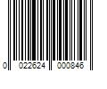 Barcode Image for UPC code 0022624000846