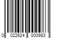 Barcode Image for UPC code 0022624000983