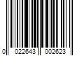 Barcode Image for UPC code 0022643002623