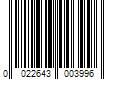 Barcode Image for UPC code 0022643003996