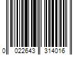 Barcode Image for UPC code 0022643314016