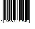 Barcode Image for UPC code 0022643317048