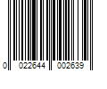 Barcode Image for UPC code 0022644002639