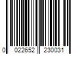 Barcode Image for UPC code 0022652230031