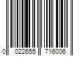 Barcode Image for UPC code 0022655716006