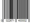 Barcode Image for UPC code 0022671400002