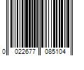 Barcode Image for UPC code 0022677085104