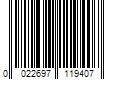 Barcode Image for UPC code 0022697119407