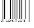 Barcode Image for UPC code 0022697200181