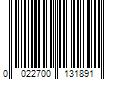 Barcode Image for UPC code 0022700131891