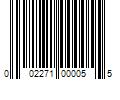 Barcode Image for UPC code 002271000055