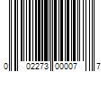 Barcode Image for UPC code 002273000077