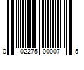 Barcode Image for UPC code 002275000075