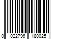 Barcode Image for UPC code 0022796180025