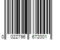 Barcode Image for UPC code 0022796672001