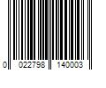 Barcode Image for UPC code 0022798140003