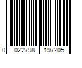 Barcode Image for UPC code 0022798197205